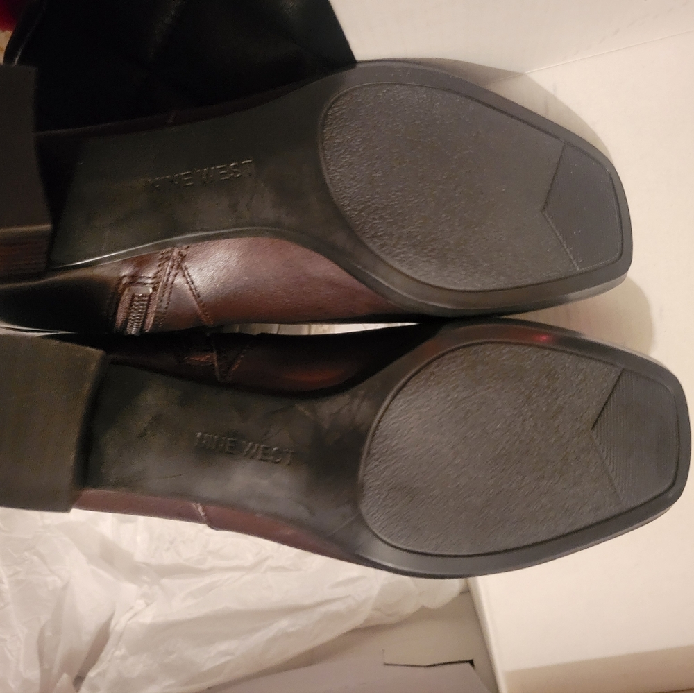 Nine West Women's Poppyo Mochachi M Ankle Boots 7.5 - Picture 8 of 10